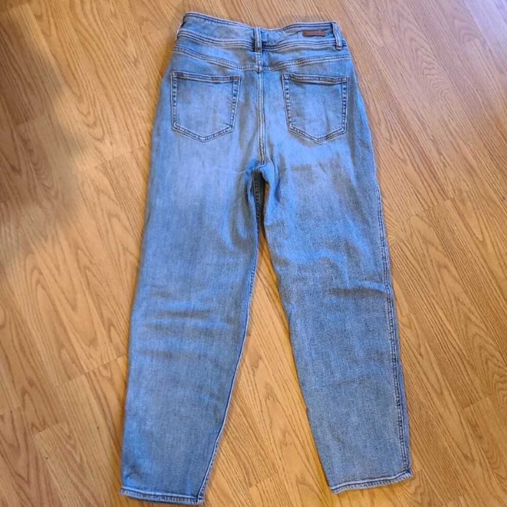 ANTHRO PILCRO LETTERPRESS DOUBLE PLEAT CROP ULTRA HIGH-RISE TROUSER JEANS sz 27 - Picture 4 of 8